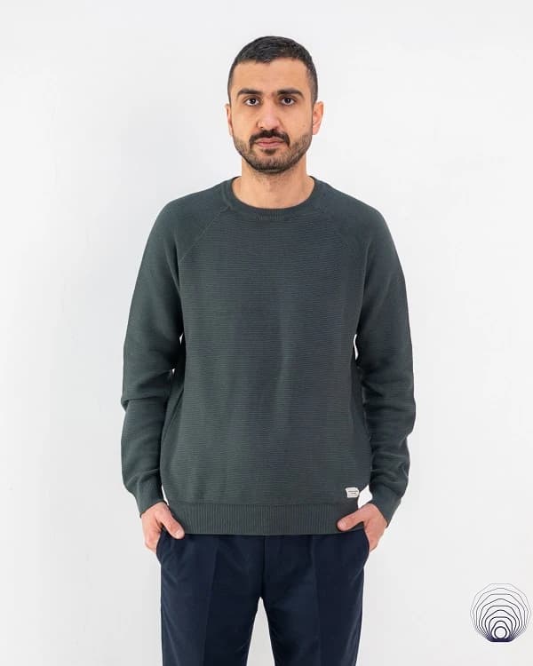 پلیور بافت سبز تیره یونیسکس Jack & Jones — تصویر ۷