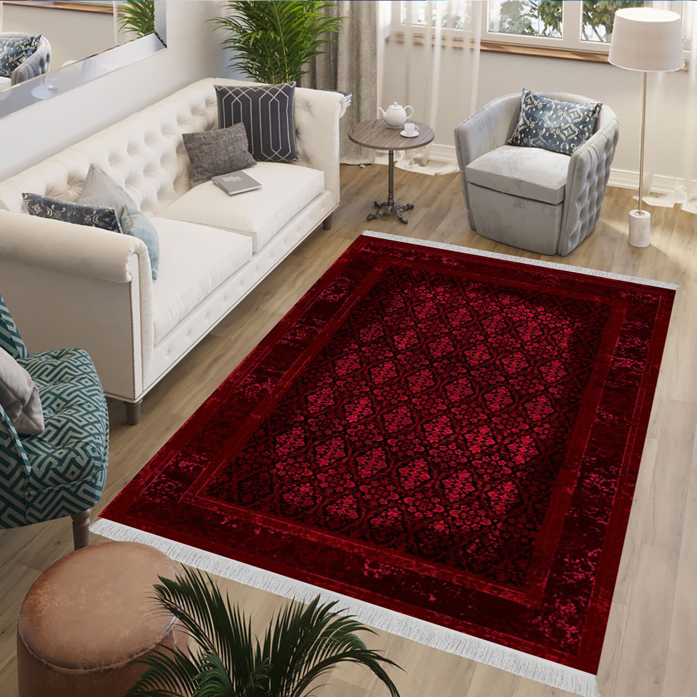 فرش چاپی طرح لاکی کد L158