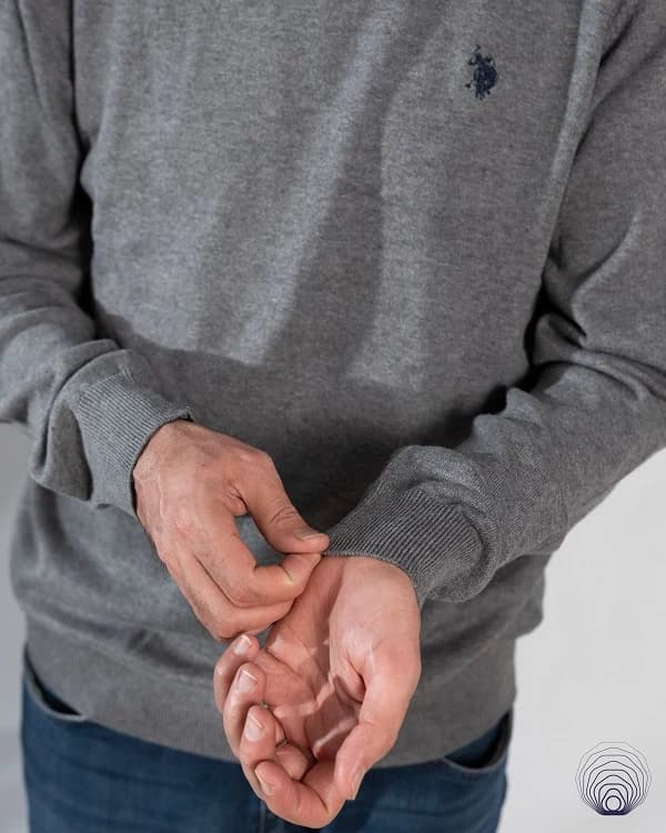 پلیور یقه اسکی مردانه U.S.Polo Assn – دو رنگ کاربردی — تصویر ۲