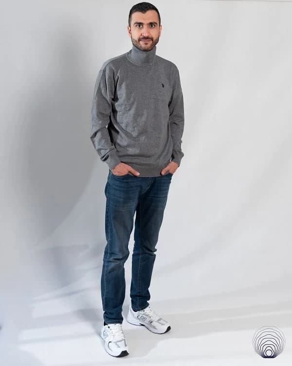 پلیور یقه اسکی مردانه U.S.Polo Assn – دو رنگ کاربردی — تصویر ۷