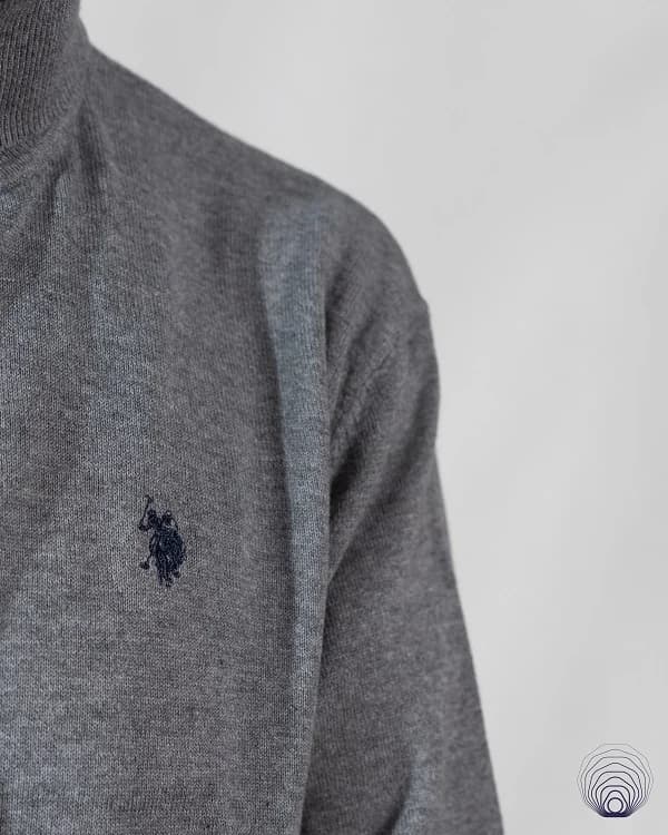 پلیور یقه اسکی مردانه U.S.Polo Assn – دو رنگ کاربردی — تصویر ۳