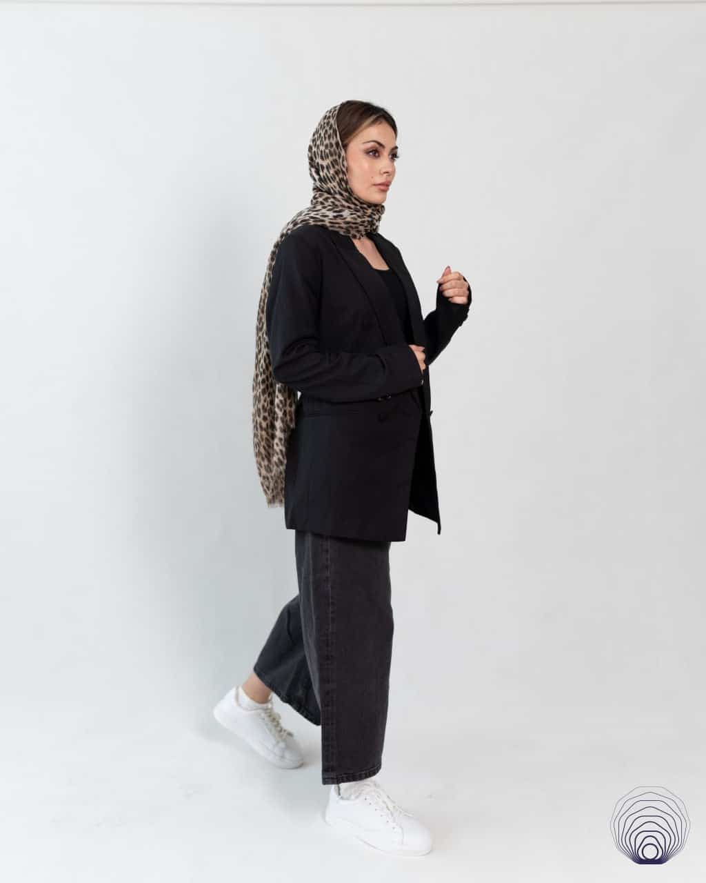 کت زنانه مشکی فرانسوی – شیک و کلاسیک — تصویر ۲