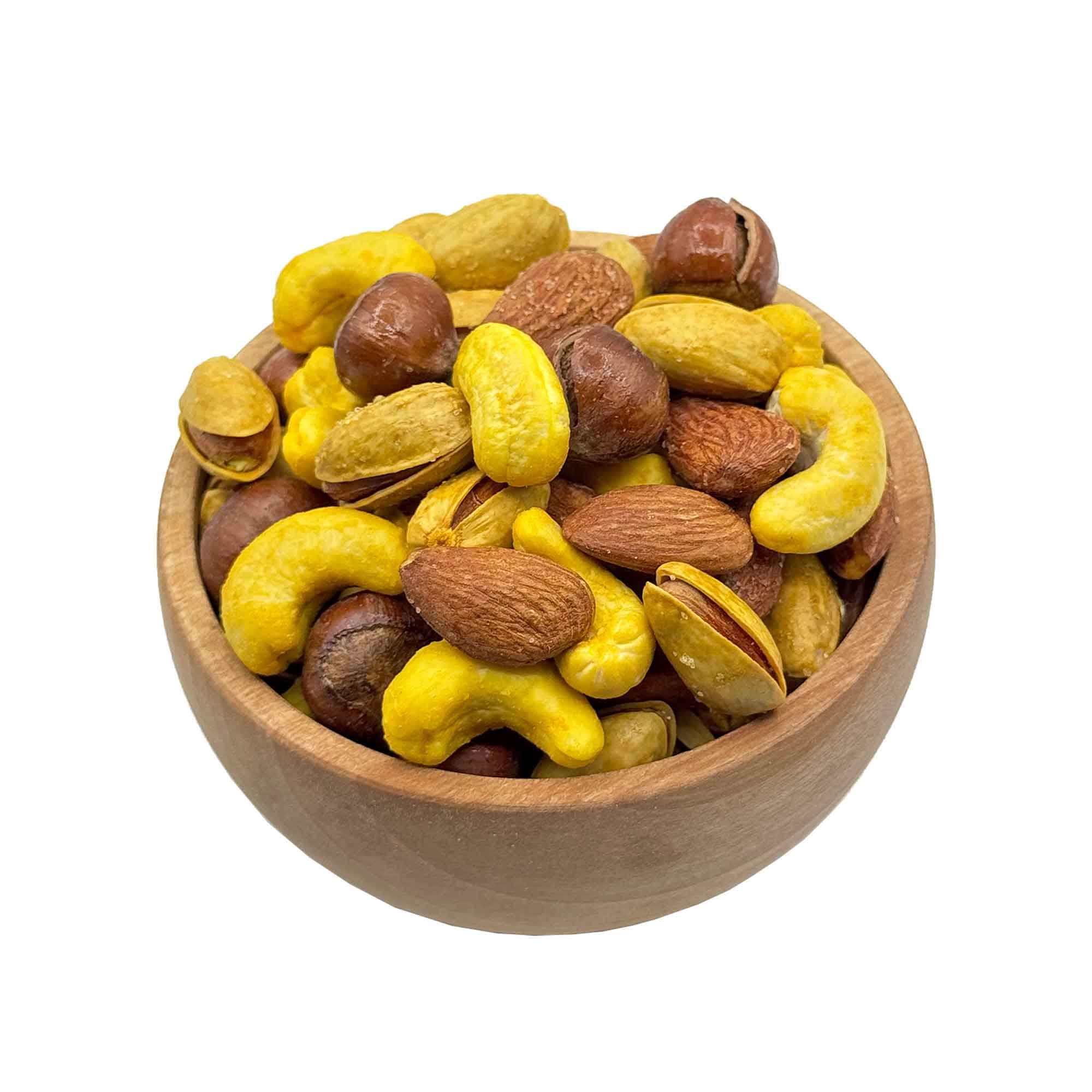 جعبه کادویی فلزی آجیل چهارمغز برشته زعفرانی — تصویر ۶