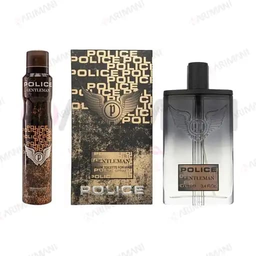 ست ادوتویلت مردانه پلیس مدل Gentleman حجم 100ml + اسپری بدن هدیه — تصویر ۲