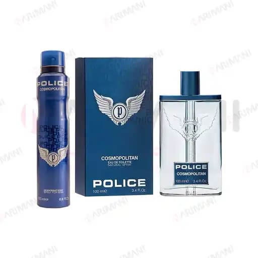 ست ادوتویلت مردانه پلیس مدل Cosmopolitan حجم 100ml + اسپری بدن هدیه — تصویر ۲