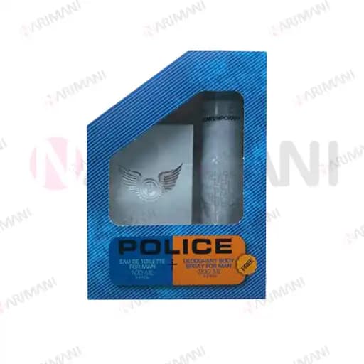 ست ادوتویلت مردانه پلیس مدل Contemporary حجم 200ml + اسپری بدن هدیه
