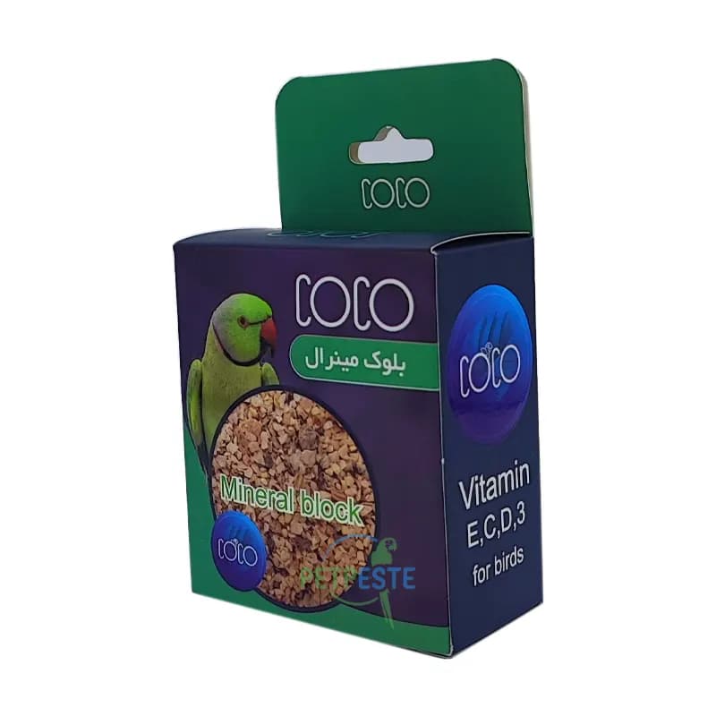 بلوک مینرال پرندگان کوکو وزن 80 گرم — تصویر ۲