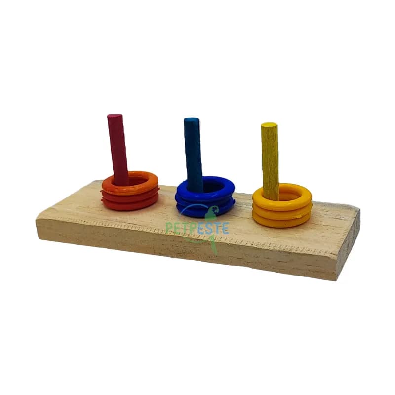 اسباب بازی پرنده 3 میله 3 حلقه کوچک — تصویر ۲