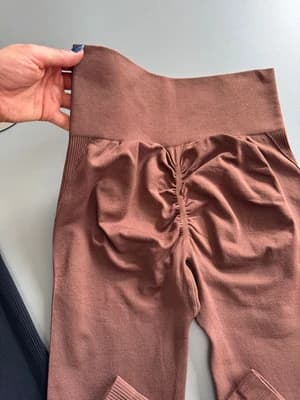 لگ سیملس کمرگنی مشکی و قهوه ای کد119 — تصویر ۳