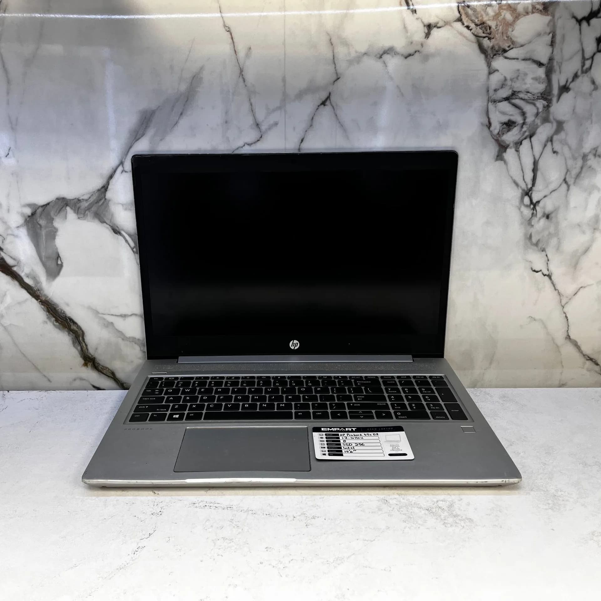 لپ تاپ استوک HP Probook 450 G7 | 15.6″ FHD | Core i3-10110U | 8GB RAM | 256GB SSD | Gray — تصویر ۳