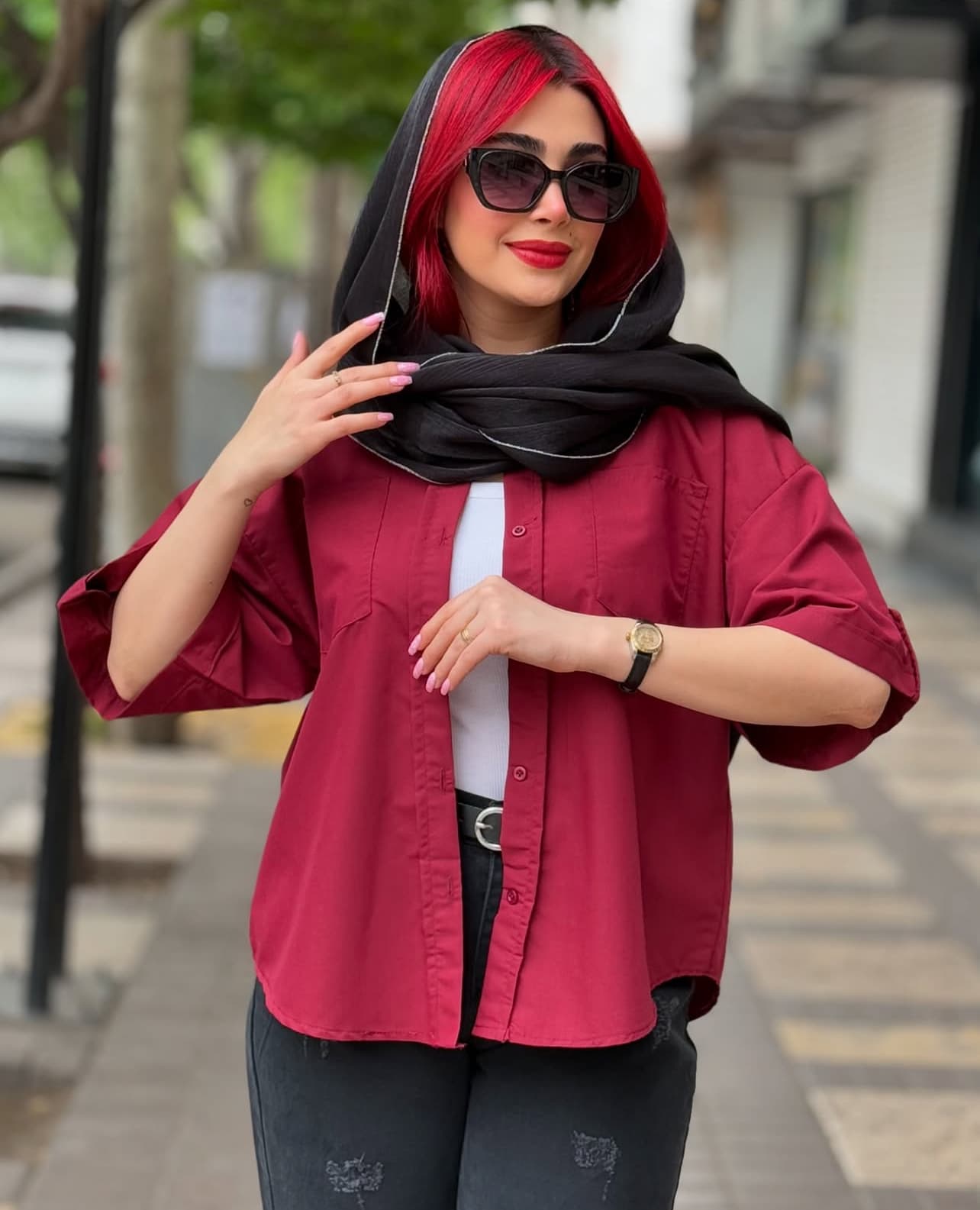 مانتو شوميزي نيلي E كد 8461744