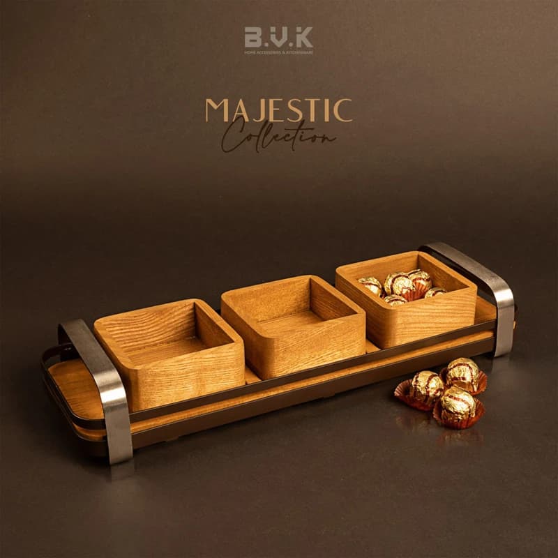 اردوخوری BVK بی‌وی‌کی 3 خانه طرح مجستیک کد VK452203 — تصویر ۲