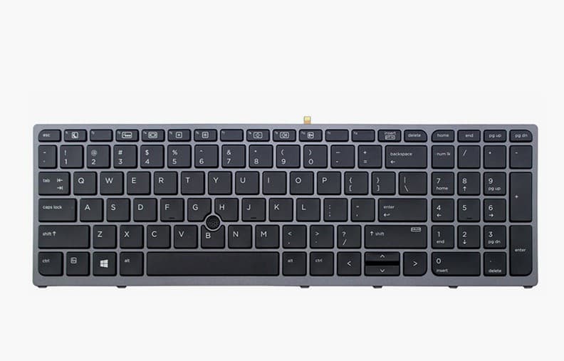 کیبورد لپ تاپ اچ پی HP ZBook STUDIO 15-G3 با بک لایت – بدون موس
