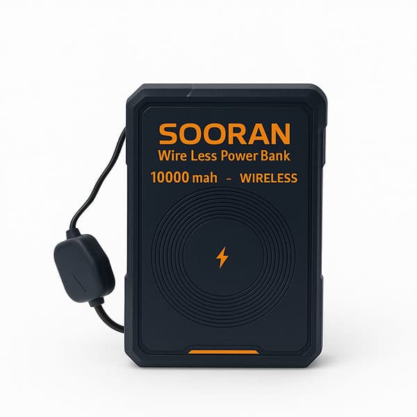 پاوربانک سوران 10000mAh | مدل : SO-PO-M7 pro | همراه با شارژر بی سیم — تصویر ۴