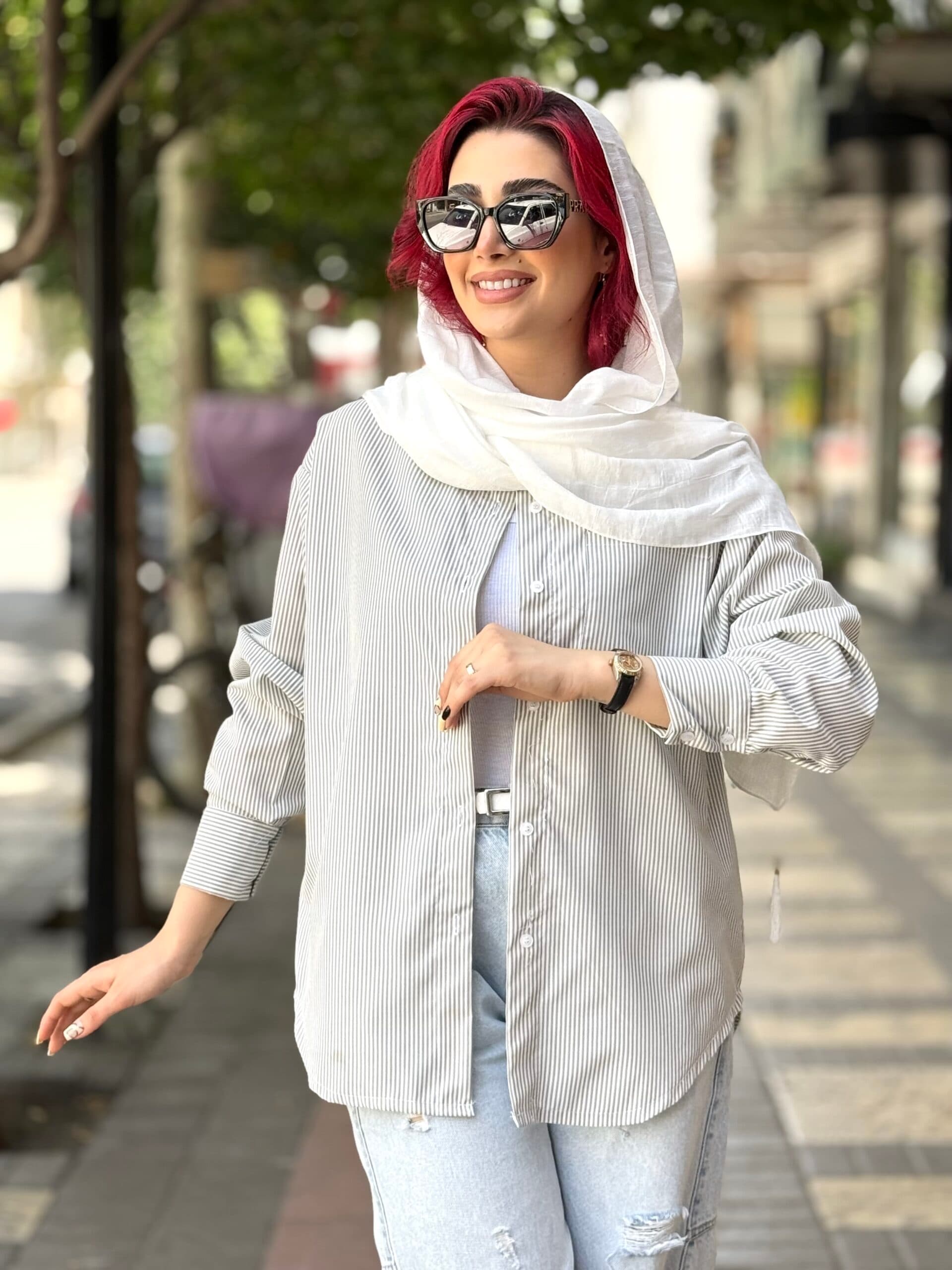 مانتو شوميزي راه راه E كد 75788 — تصویر ۸