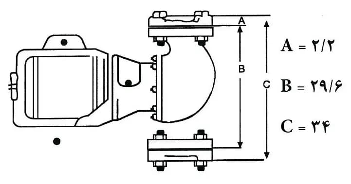 پمپ AA یکسره 3/4 HP بلندکاست 2 اینچ — تصویر ۳