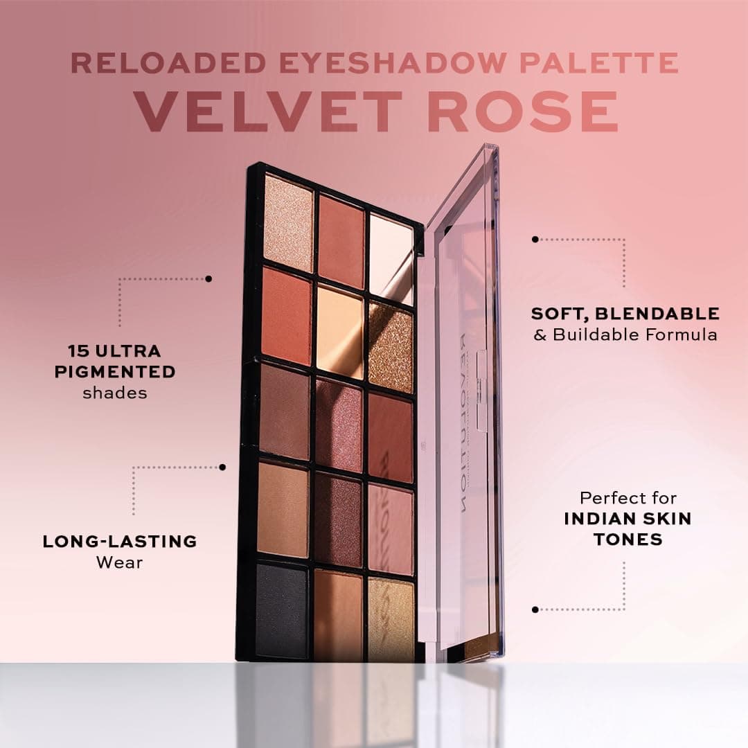 پالت سایه رولوشن Revolution مدل Velvet rose — تصویر ۲