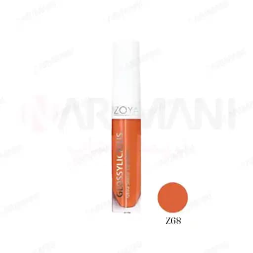 رژ لب مایع زویا مدل Ultra Shine شماره Z68 حجم 8 میل