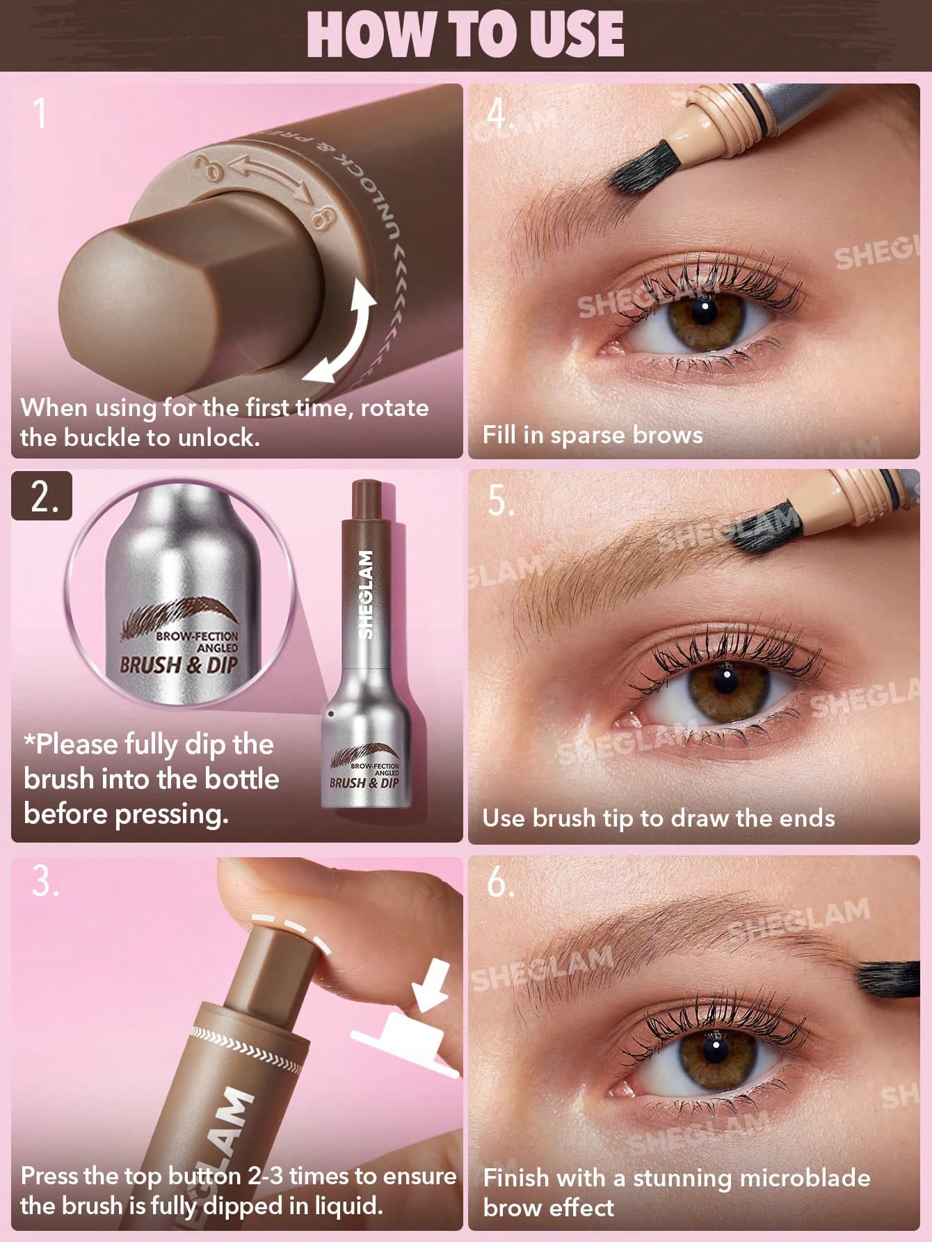 هاشور ابرو شیگلم Sheglam مدل Espresso — تصویر ۲