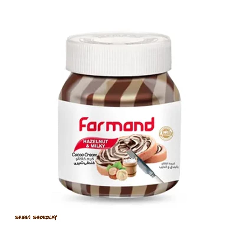 شکلات صبحانه فندقی شیری دو رنگ فرمند Farmand