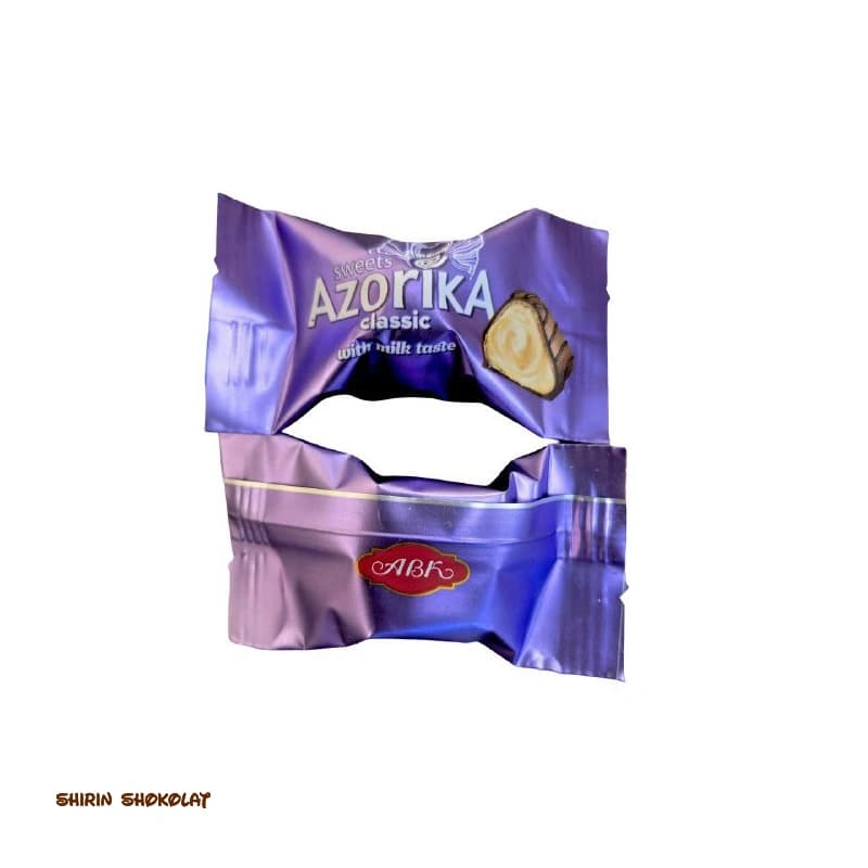 شکلات Azorika ای بی کا ABK با مغز کرم شیری پک 250 گرم