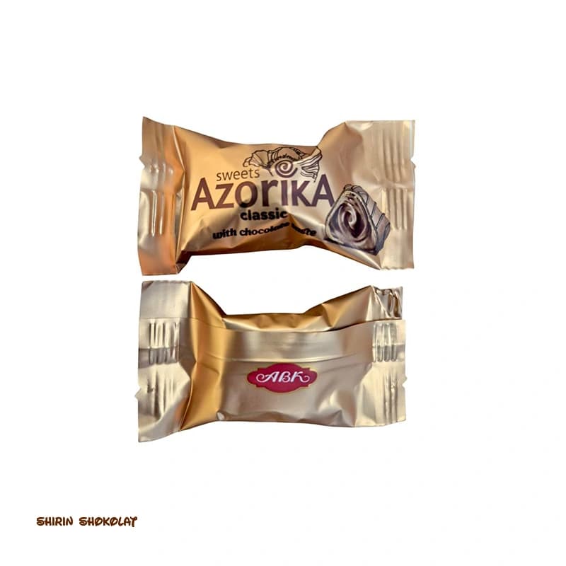 شکلات Azorika ای بی کا ABK با مغز کرم کاکائویی پک 250 گرم