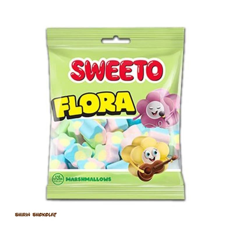 مارشمالو سویتو Sweeto مدل Flora وزن 60 گرم