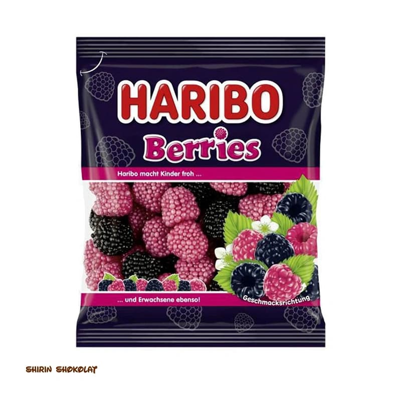 پاستیل هاریبو Haribo مدل Berries با طعم تمشک وزن 175 گرم