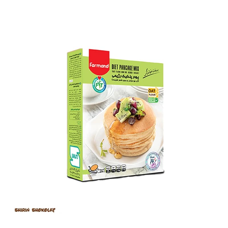 پودر پنکیک فرمند Farmand در 2 طعم 250 گرم — تصویر ۲
