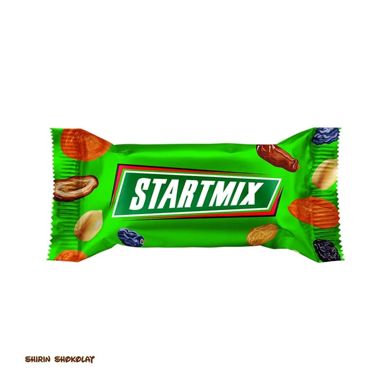 شکلات Startmix اولدوز Ulduz با مغز کشمش و بادام زمینی پک 250 گرم