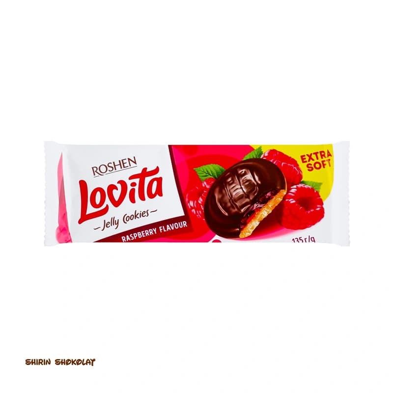 کوکی ژله ای لاویتا روشن Roshen با روکش شکلات وزن 135 گرم — تصویر ۲