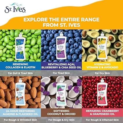 لوسیون بدن نارگیل و گل ارکیده سنت ایوز St Ives Softening Coconut and Orchid حجم 621 میلی لیتر — تصویر ۵