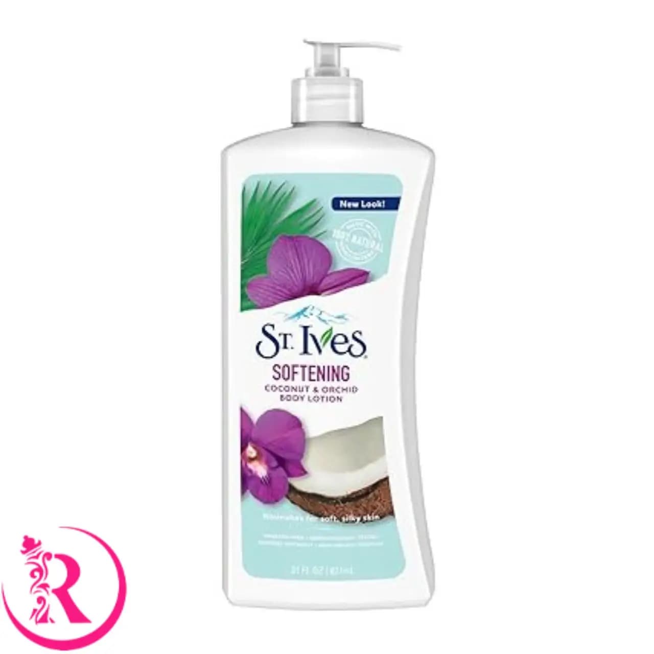 لوسیون بدن نارگیل و گل ارکیده سنت ایوز St Ives Softening Coconut and Orchid حجم 621 میلی لیتر