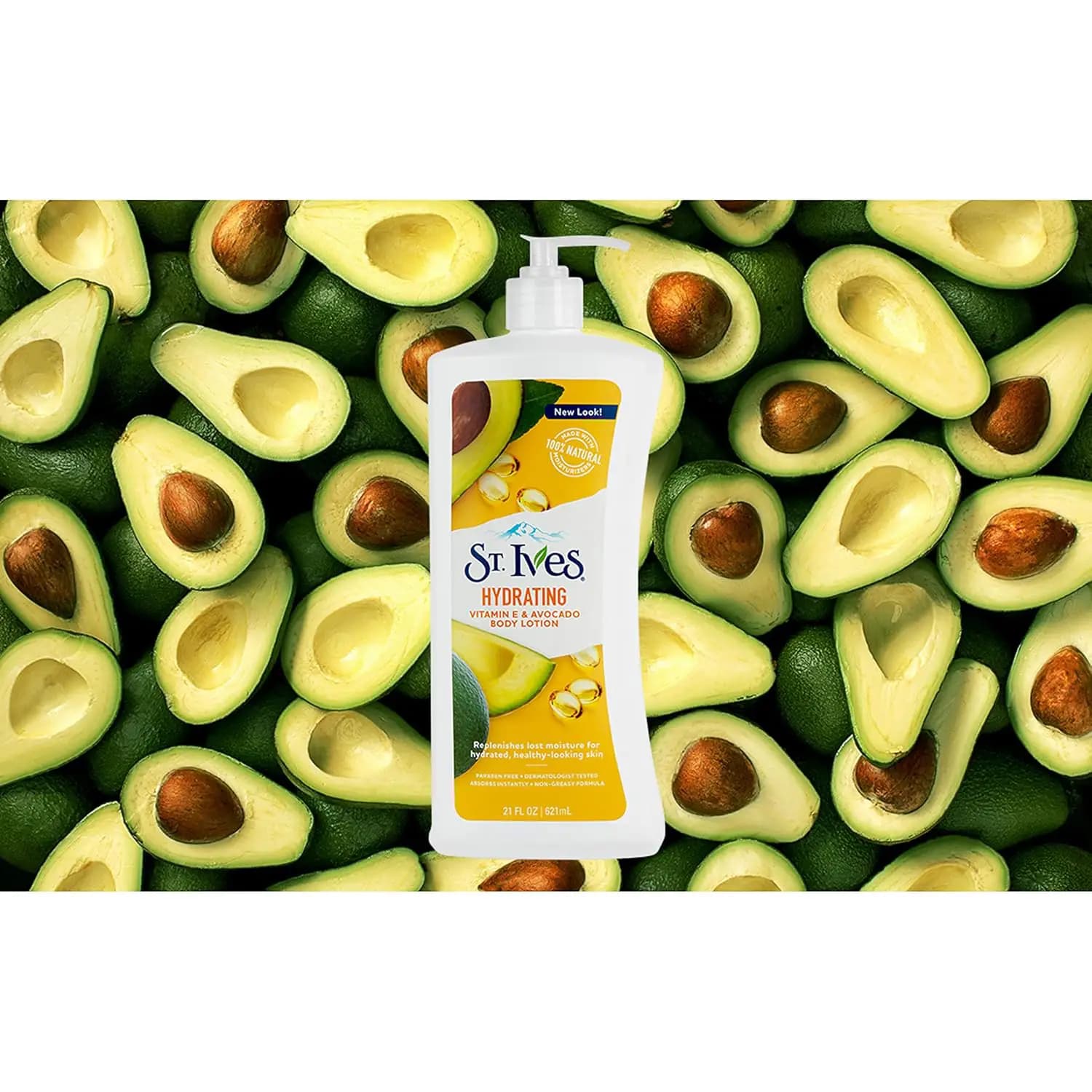 لوسیون بدن سنت ایوز St.Ives مدل Hydrating با عصاره آووکادو 621 میل — تصویر ۲