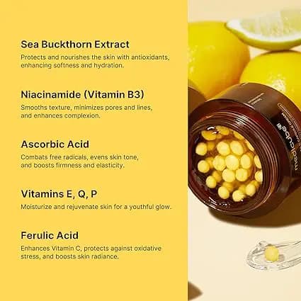 کرم کاسه‌ای کپسولی ویتامین سی مدی کیوب 55 گرم (Medicube Deep Vitamin C Golden Capsule Face Moisturizer) — تصویر ۴