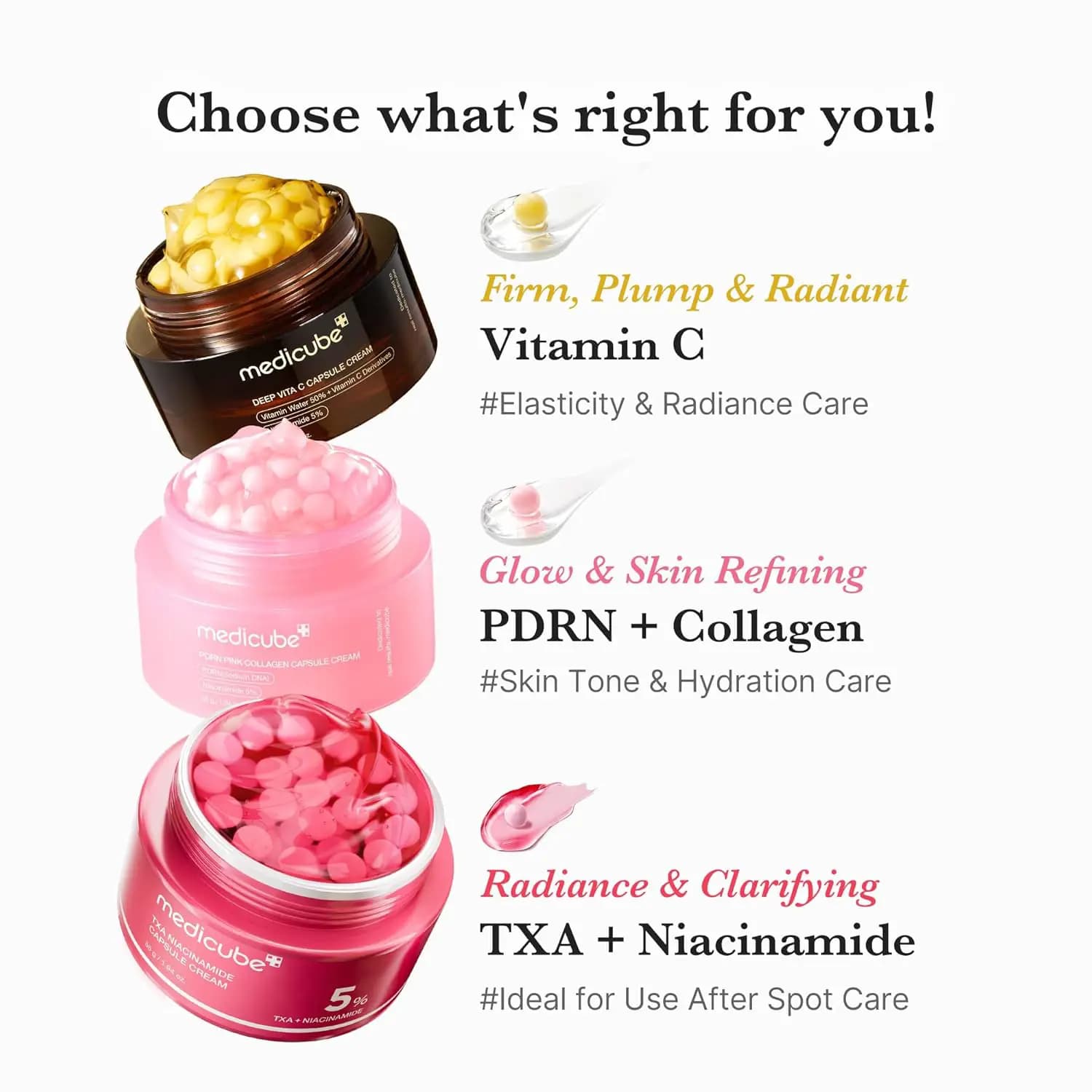 کرم کاسه‌ای کپسولی ویتامین سی مدی کیوب 55 گرم (Medicube Deep Vitamin C Golden Capsule Face Moisturizer) — تصویر ۵