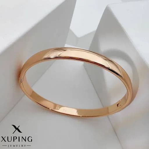 بنگل آینه ای ۶ میل آبکاری طلا ژوپینگ کد ۱۷۰۰