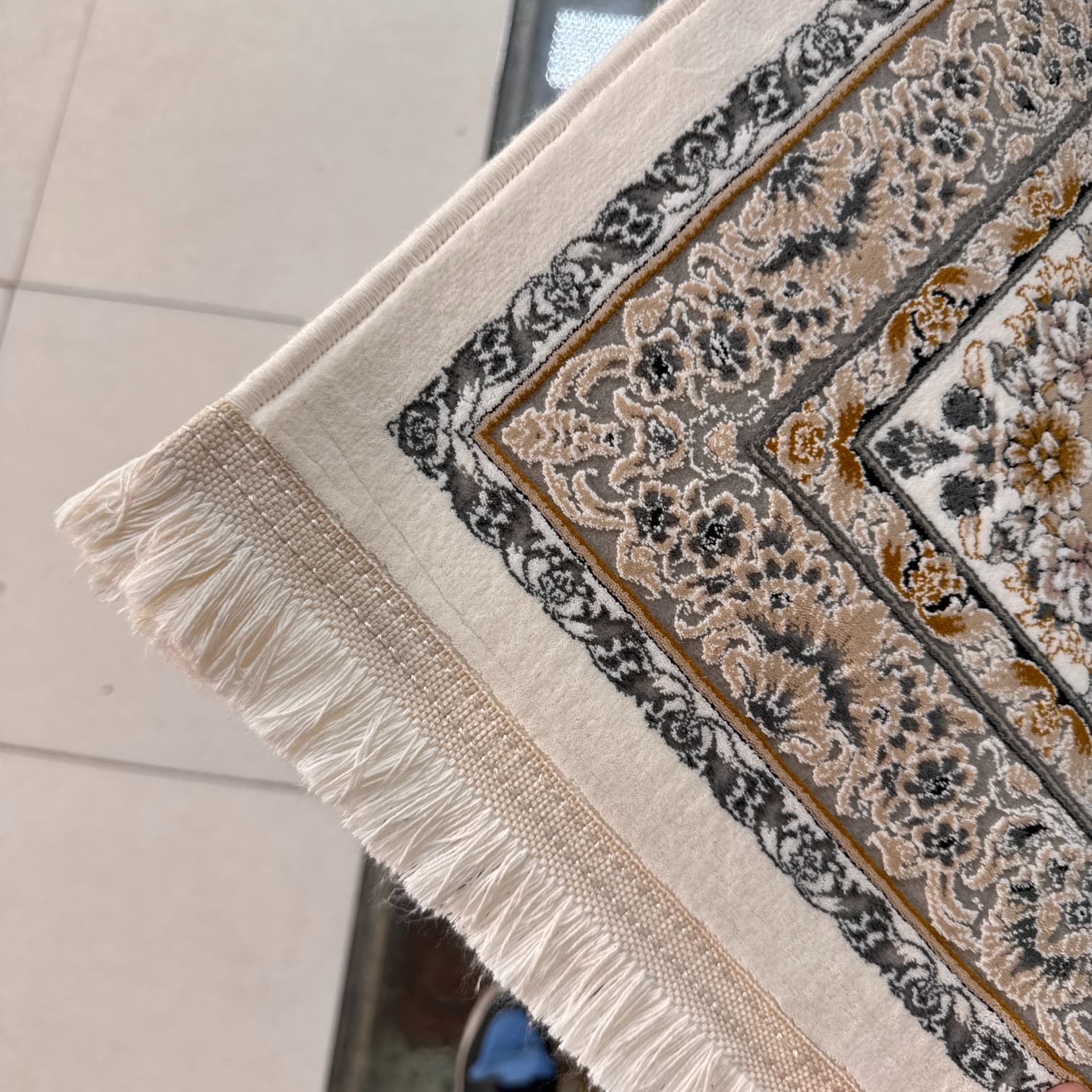 فرش 1200 شانه کرم کد 12821 — تصویر ۵