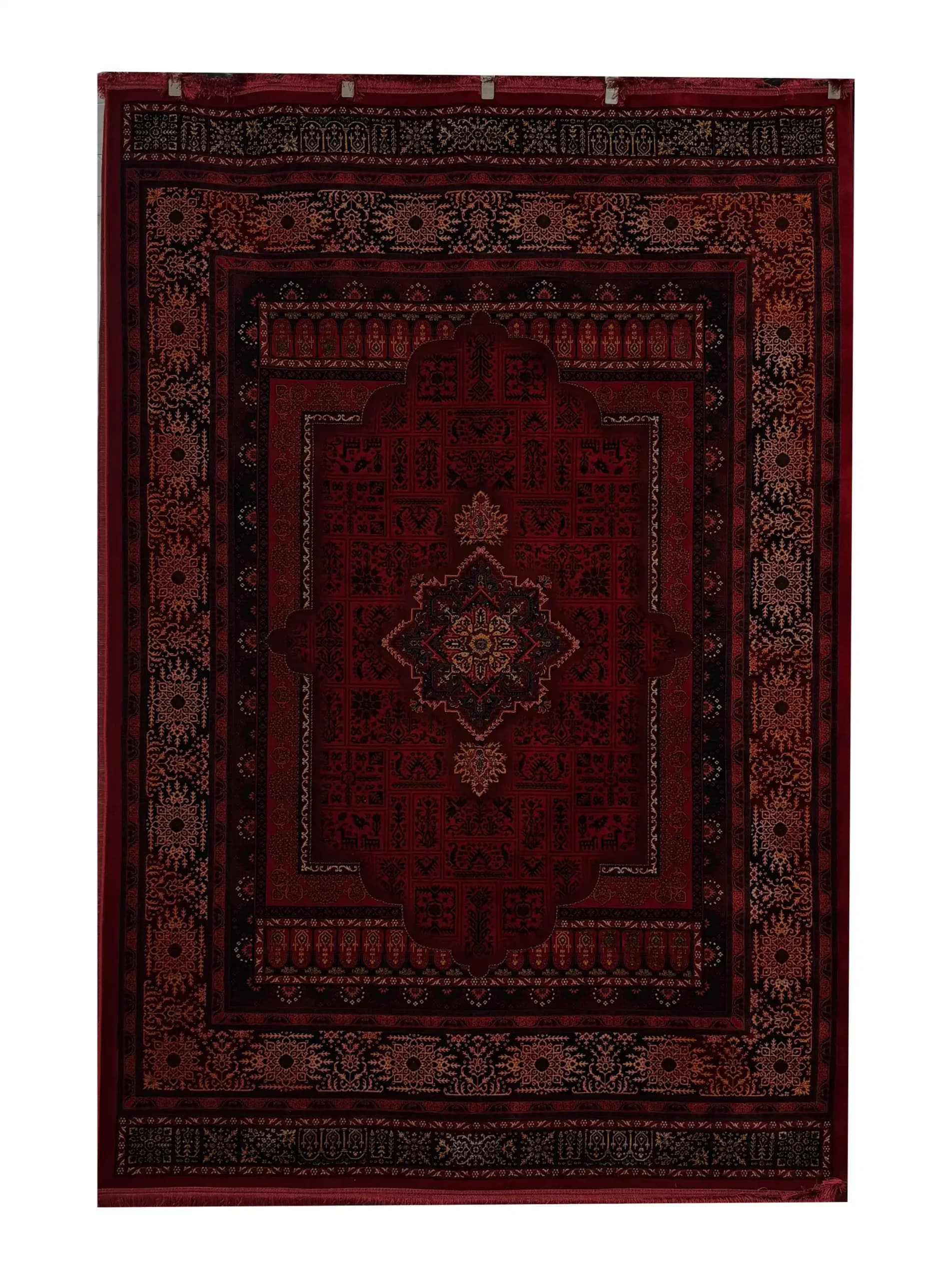 فرش کاشان 700 شانه لاکی کد 1023