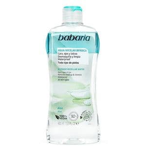 پاک کننده دو فاز آرایش صورت باباریا مدل Agua حجم 400 میلی لیتر — تصویر ۲