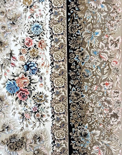 فرش هورام کد 2110 طرح باغ گل — تصویر ۳