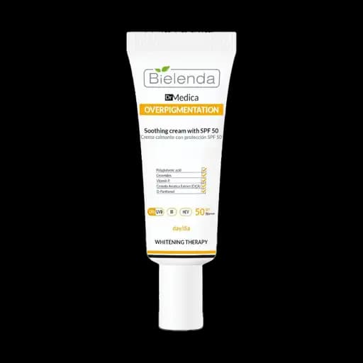 کرم روز تسکین‌دهنده و ضد آفتاب SPF50 بی‌یِلِندا Dr Medica