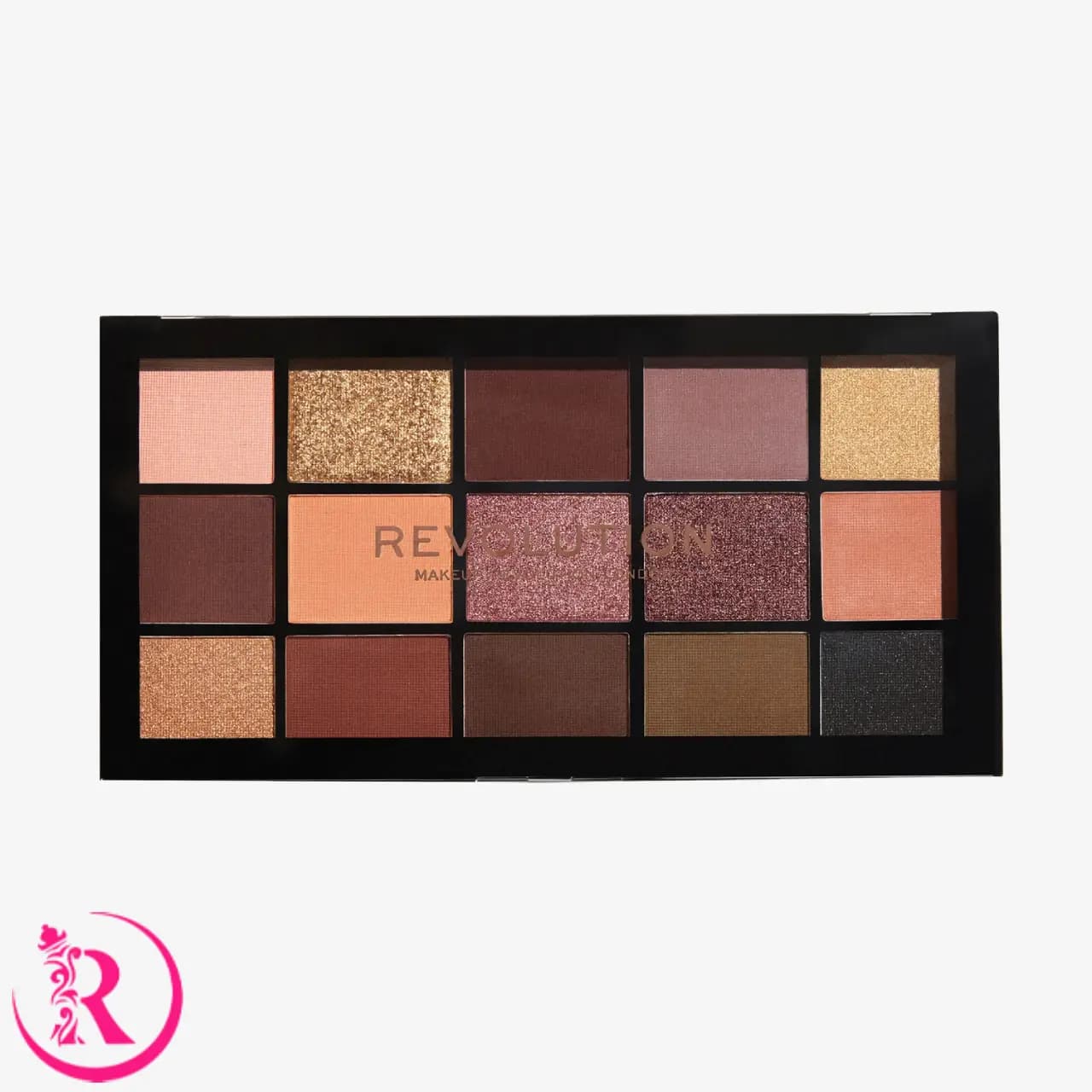 پالت سایه چشم رولوشن مدل ولوت رز (Makeup Revolution Reloaded Velvet Rose) — تصویر ۳