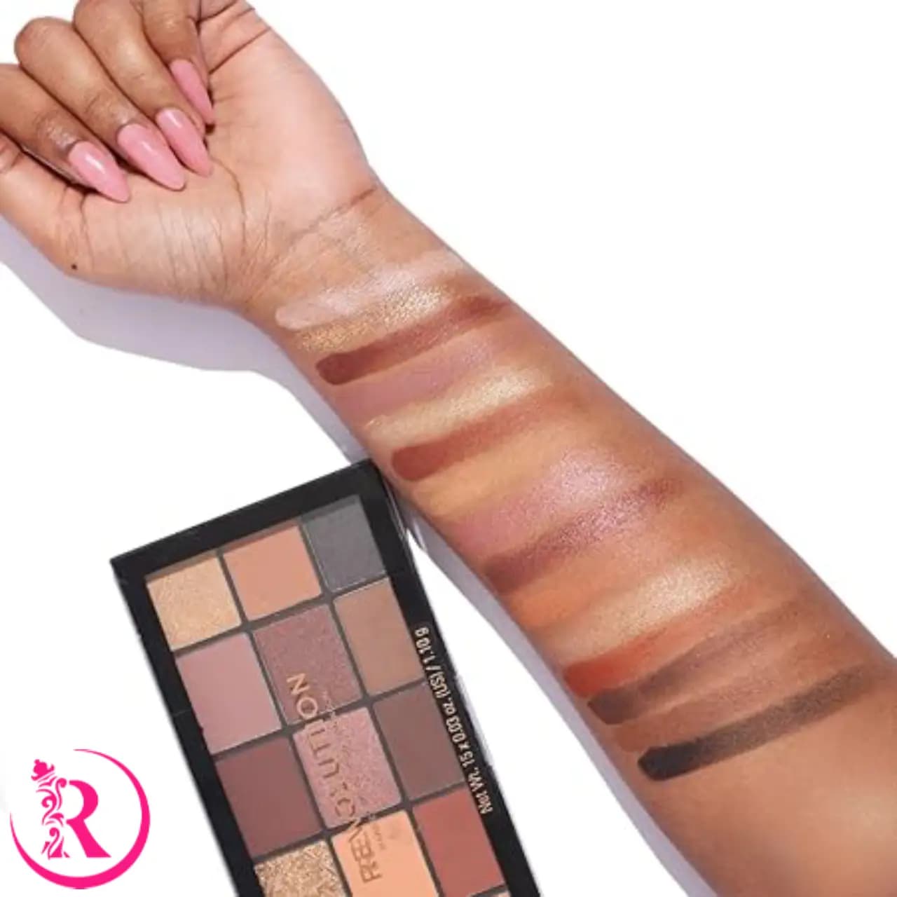 پالت سایه چشم رولوشن مدل ولوت رز (Makeup Revolution Reloaded Velvet Rose) — تصویر ۴