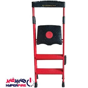 نردبان آهنی صنعتی(خانگی،فروشگاهی) 3 پله 0.75 متری مدل مروارید از برند ماندگار — تصویر ۲