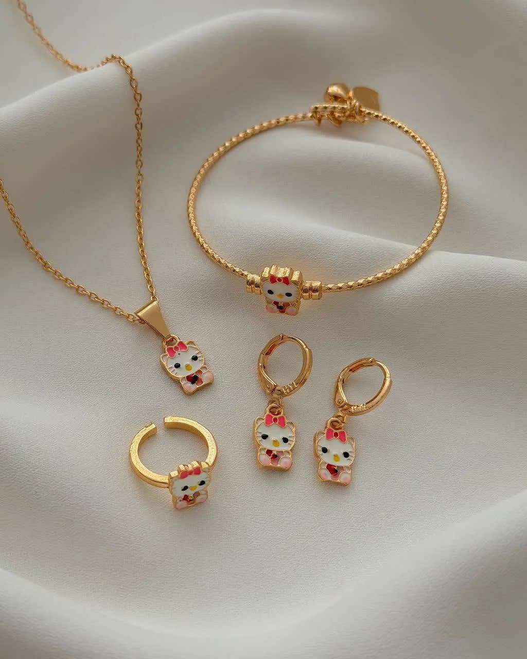 سرویس بچه گانه هلو کیتی برند fashion jewelry کد ۳۵۱۷