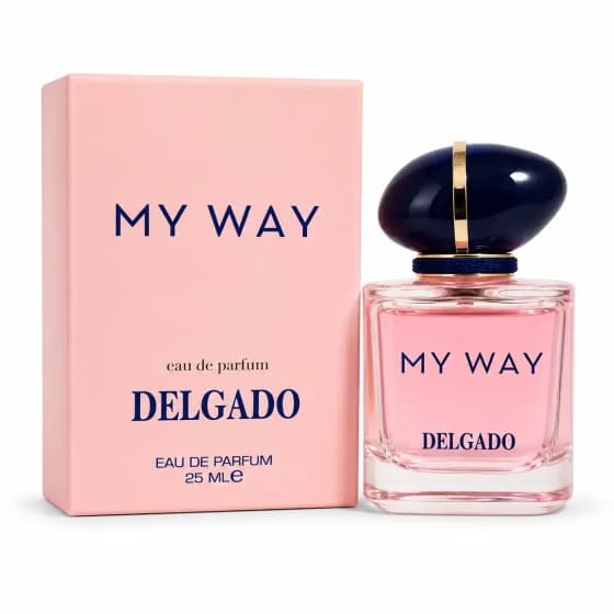 ادکلن مینیاتوری دلگادو DELGADO مدل مای وی MY WAY حجم 25 میل