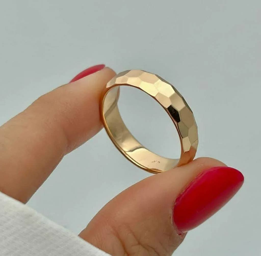 حلقه رینگ آینه ای ساده چند وجهی ژوپینگ کد ۲۵۰۴