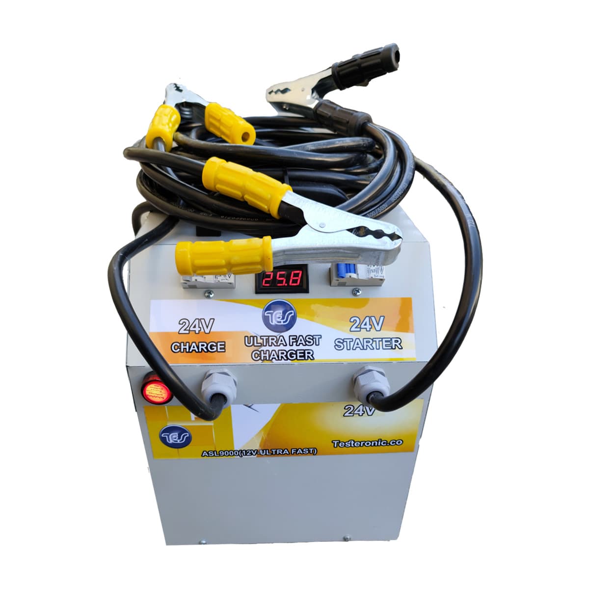 شارژر فوق سریع خودروهای سبک و سنگین مدل TES-21000-12-24V