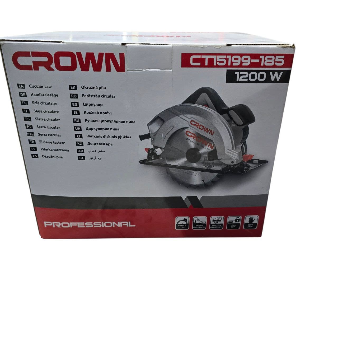 اره گردبر ۱۸۵ میلیمتری ۱۲۰۰ وات کرون مدل CT15199-185